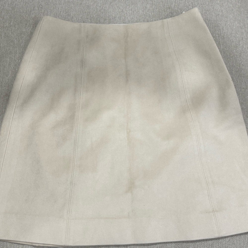 Babaton faux suede mini skirt